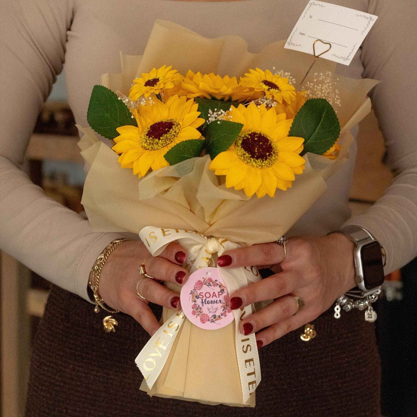 Large Sunflowers Bouquet - Love is Eternal - Gift Card