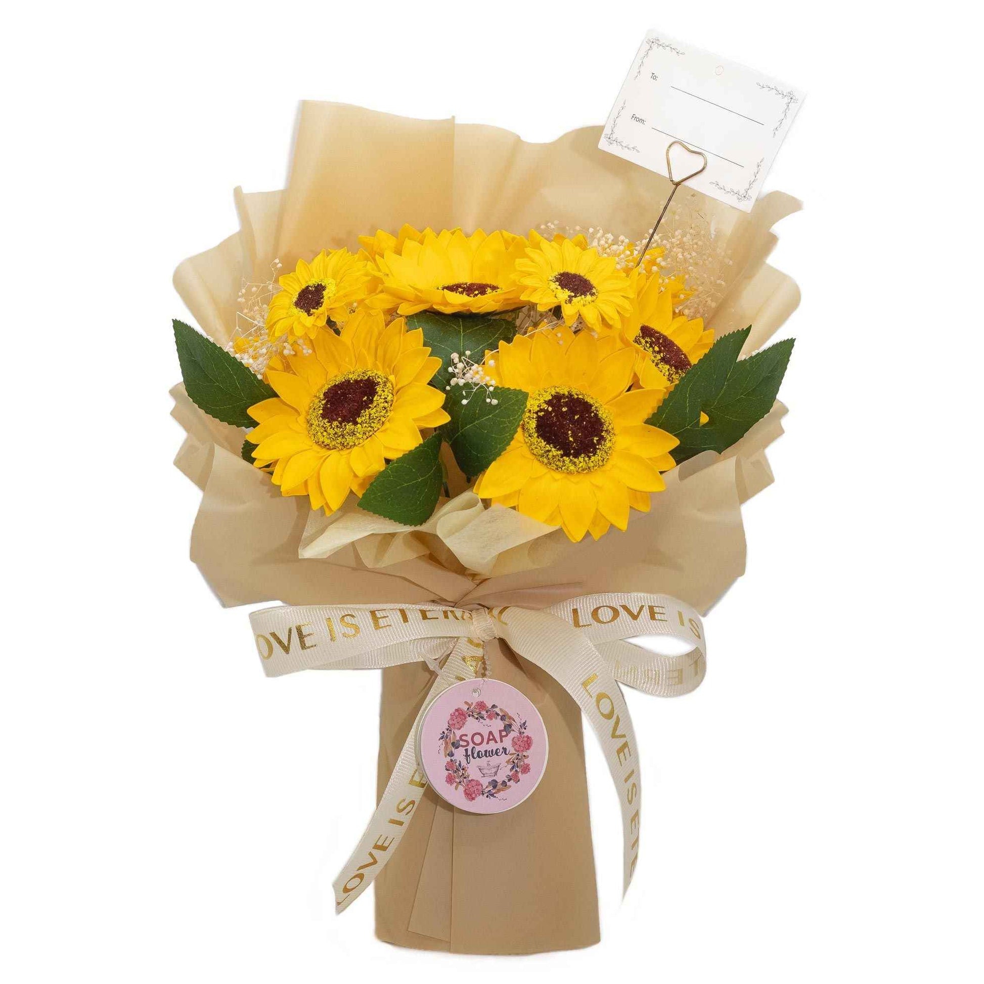 Large Sunflowers Bouquet - Love is Eternal -  Gift Card