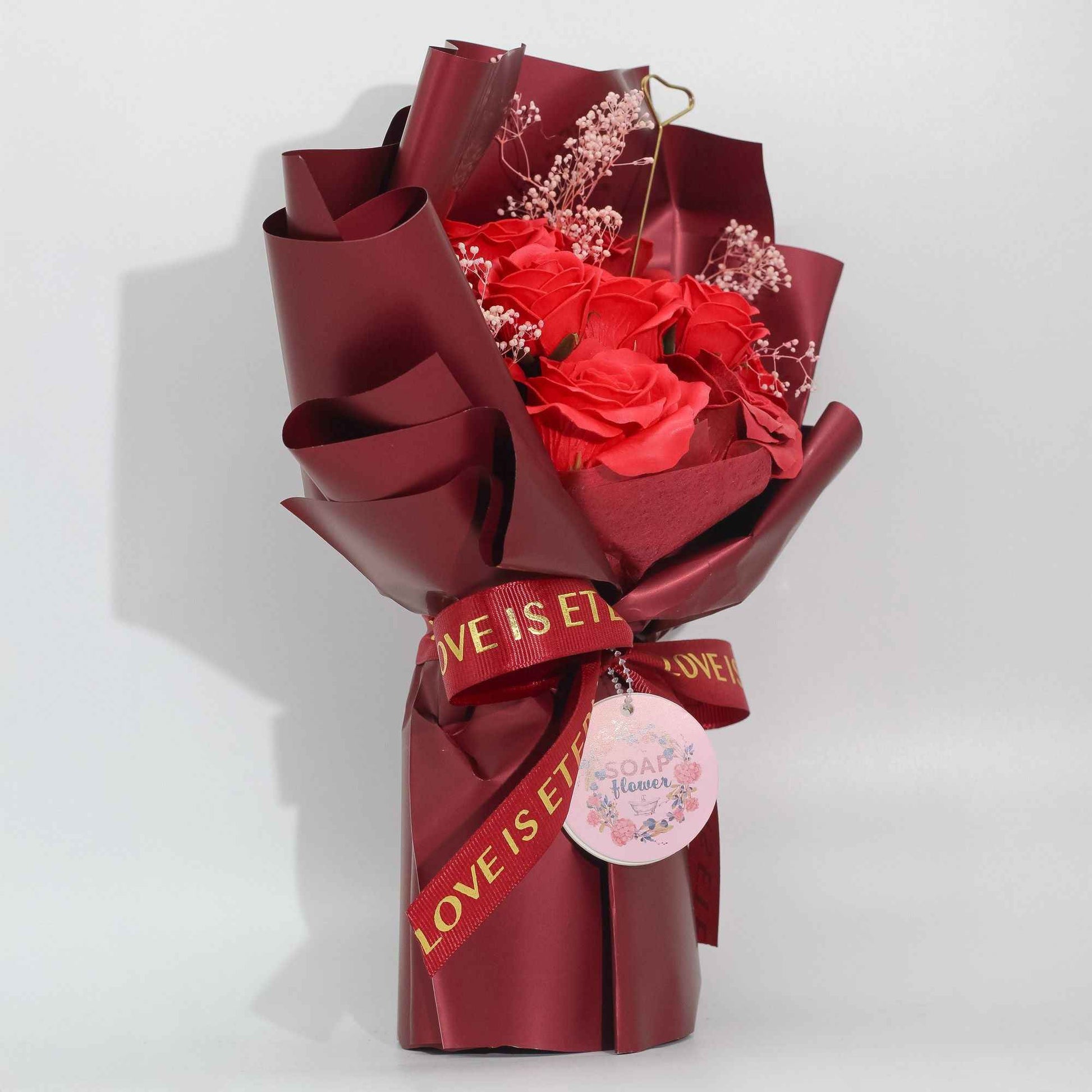 Large Red Roses Bouquet - Love is Eternal -  Gift Card